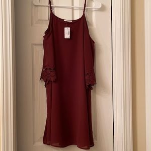 Open shoulder dress